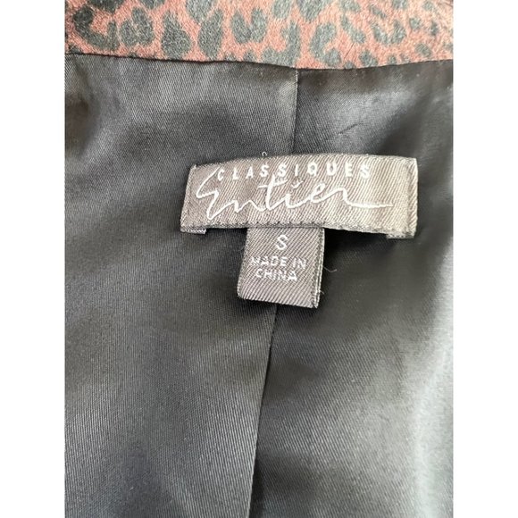 Vintage Classiques Entier Brown Leopard Trench Coat | Size Small - Picture 4 of 5